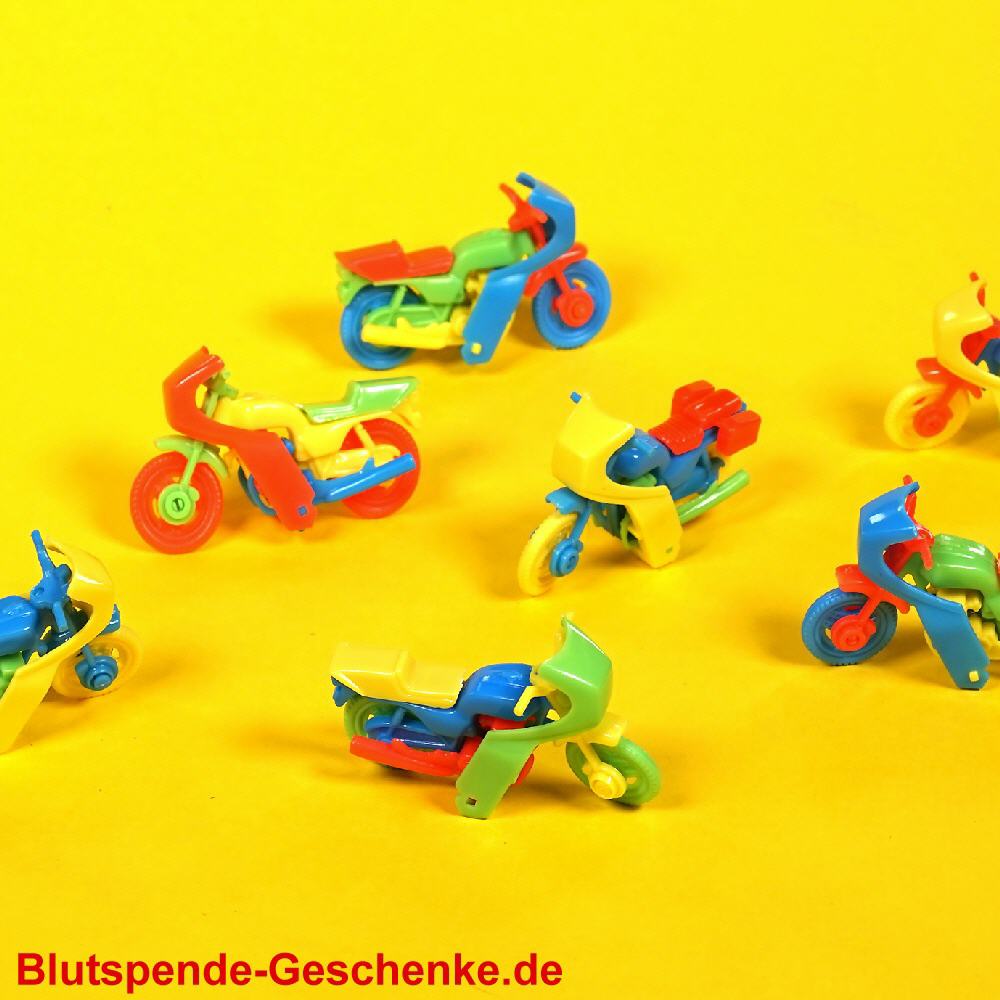 Blutspendegeschenk Spielzeug-Motorr&auml;der