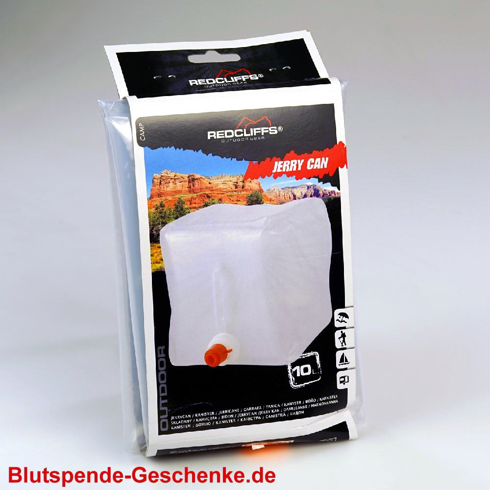 Blutspendegeschenk Wasserkanister