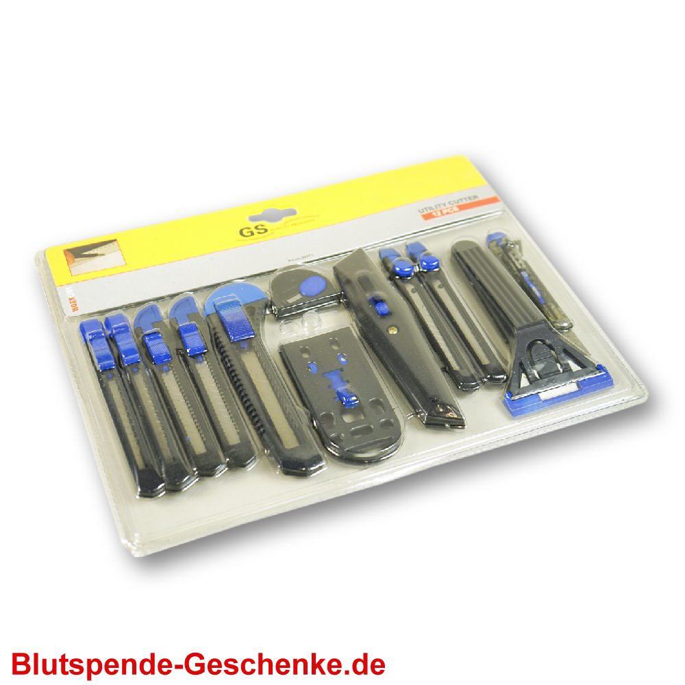 Blutspendegeschenk Cutter-Messer-Set