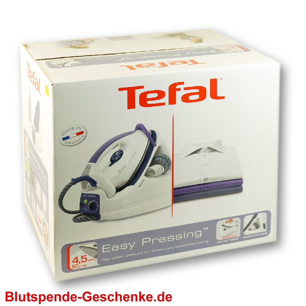 Blutspendegeschenk Dampfb&uuml;gel-Station