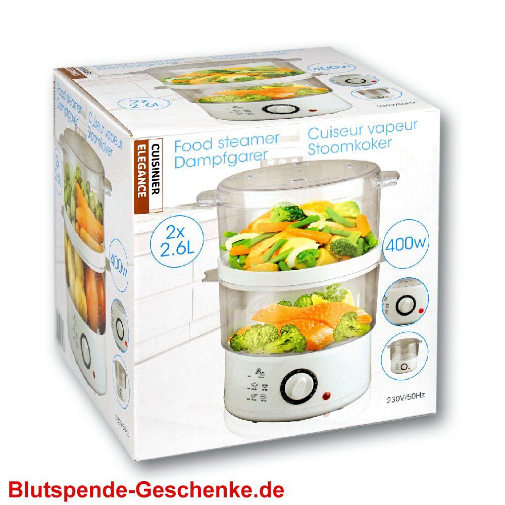 Blutspendegeschenk Eletro-Dampfgarer