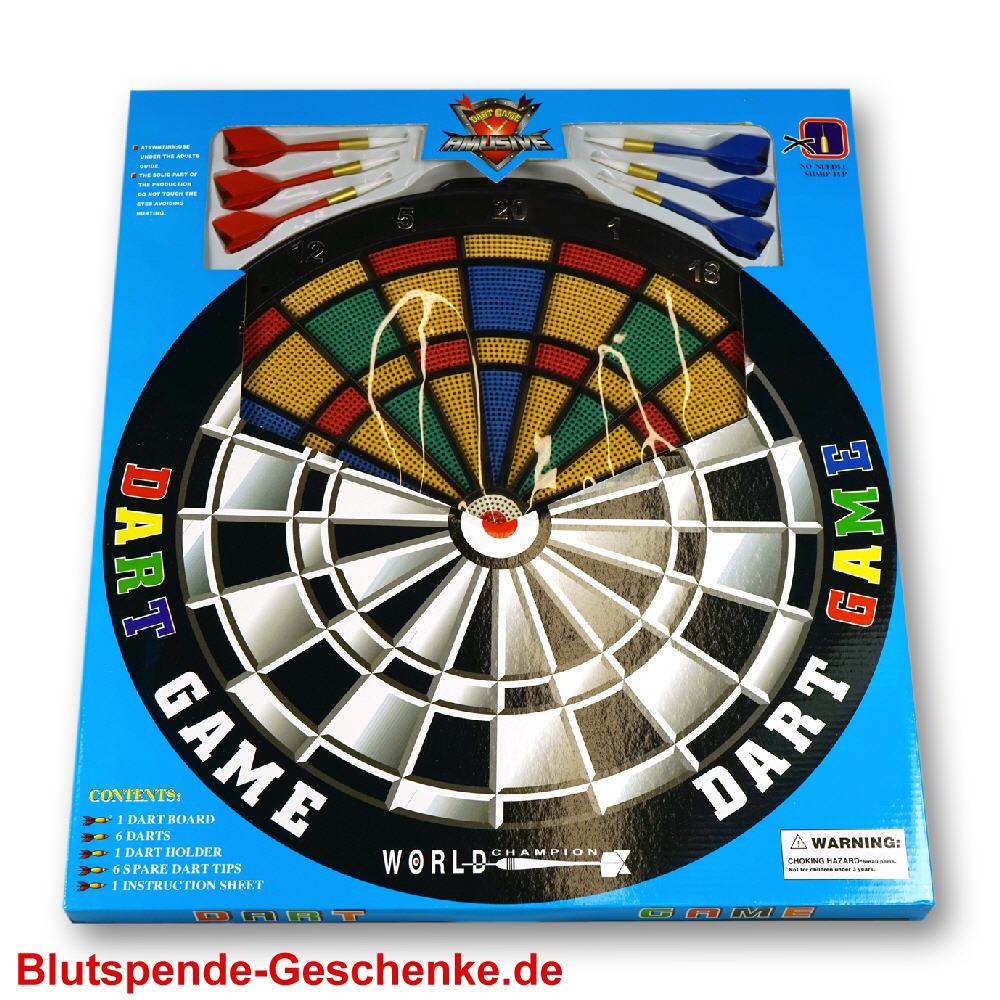 Blutspendegeschenk Dart-Spiel