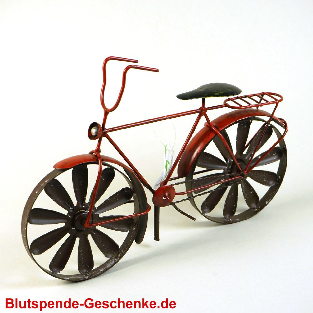 Blutspendegeschenk Deko-Fahrrad