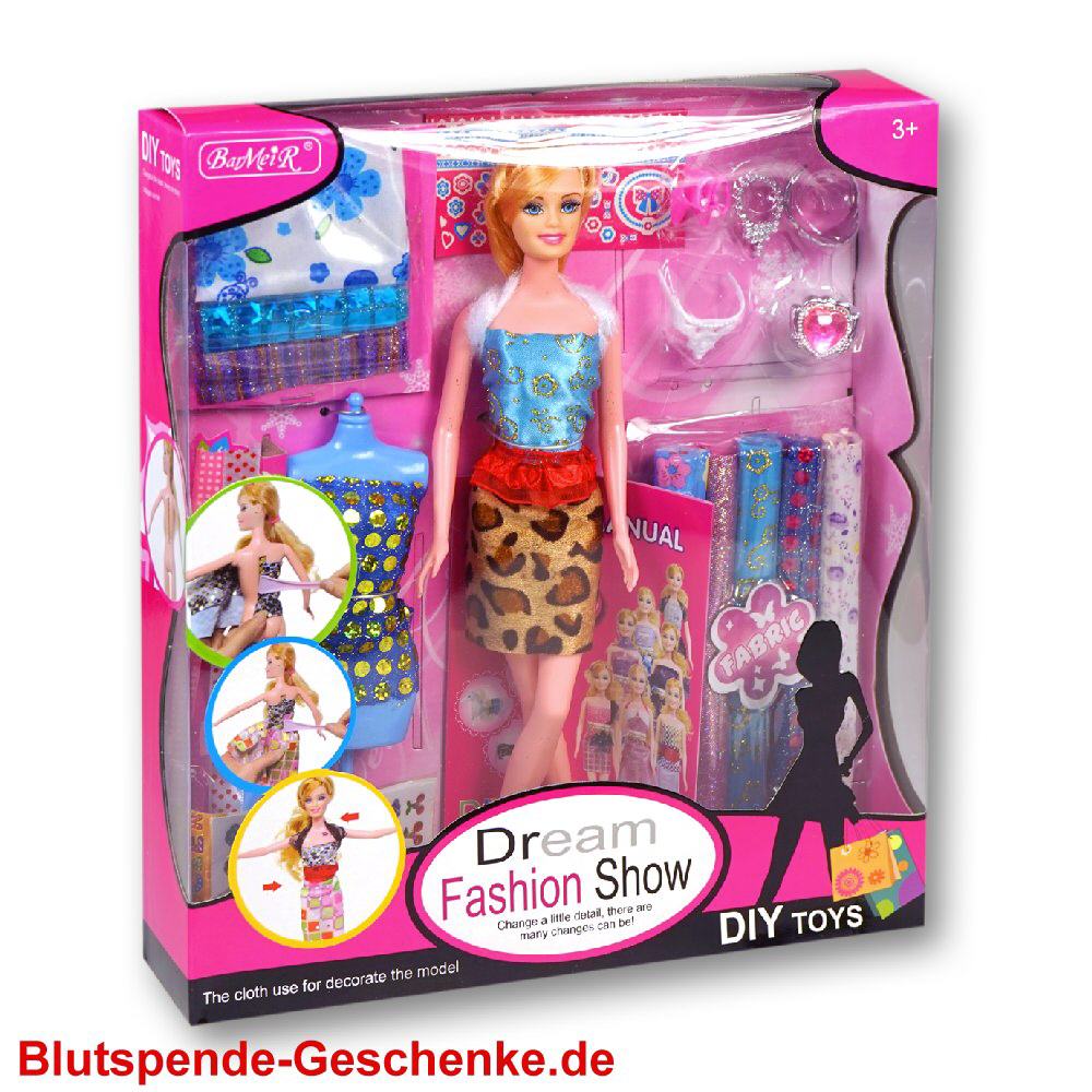 Blutspendegeschenk Designer-Modepuppe
