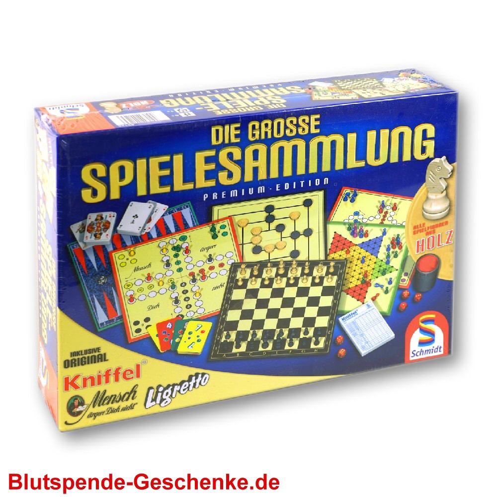 Blutspendegeschenk Grosse Spielesammlung