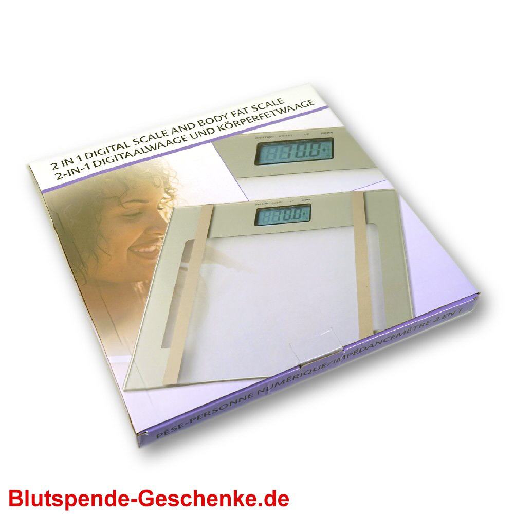 Blutspendegeschenk K&ouml;rperfettwaage