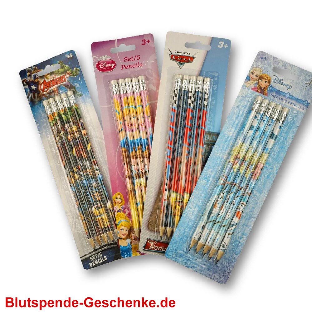 Blutspendegeschenk Disney-Bleistifte