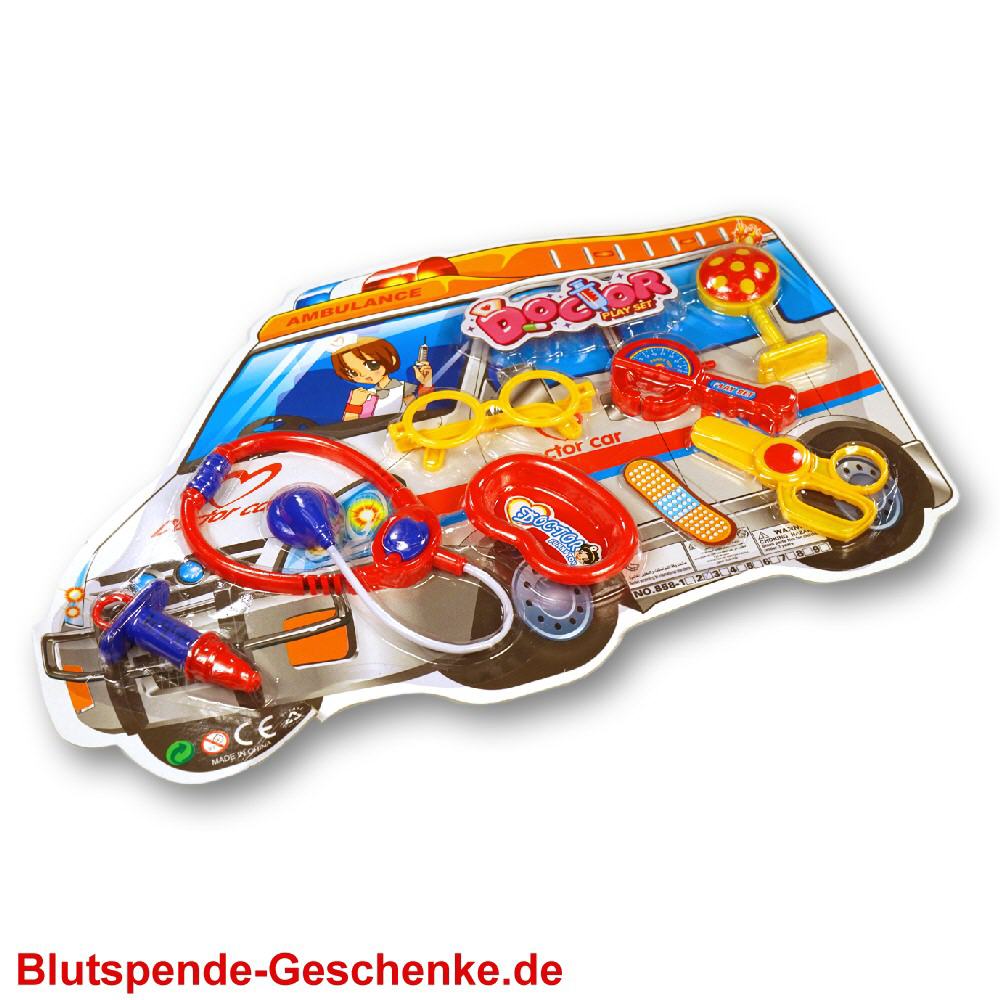 Blutspendegeschenk Doktor-Spielset