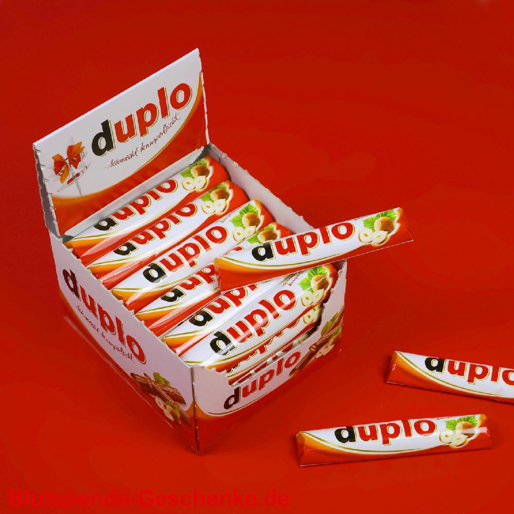 Blutspendegeschenk Duplo-Schokoriegel