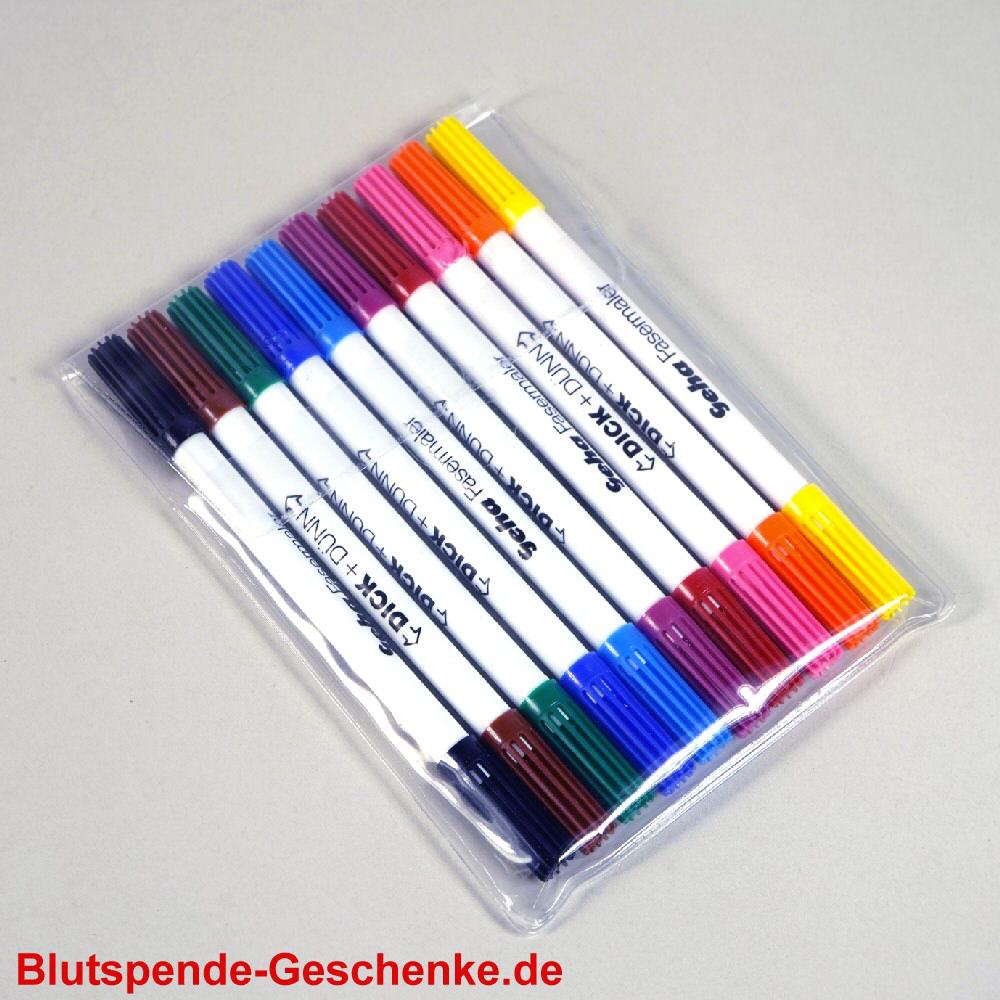 Blutspendegeschenk Fasermaler
