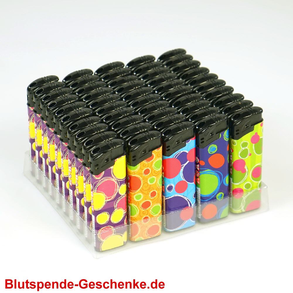 Blutspendegeschenk Feuerzeug Bubbles