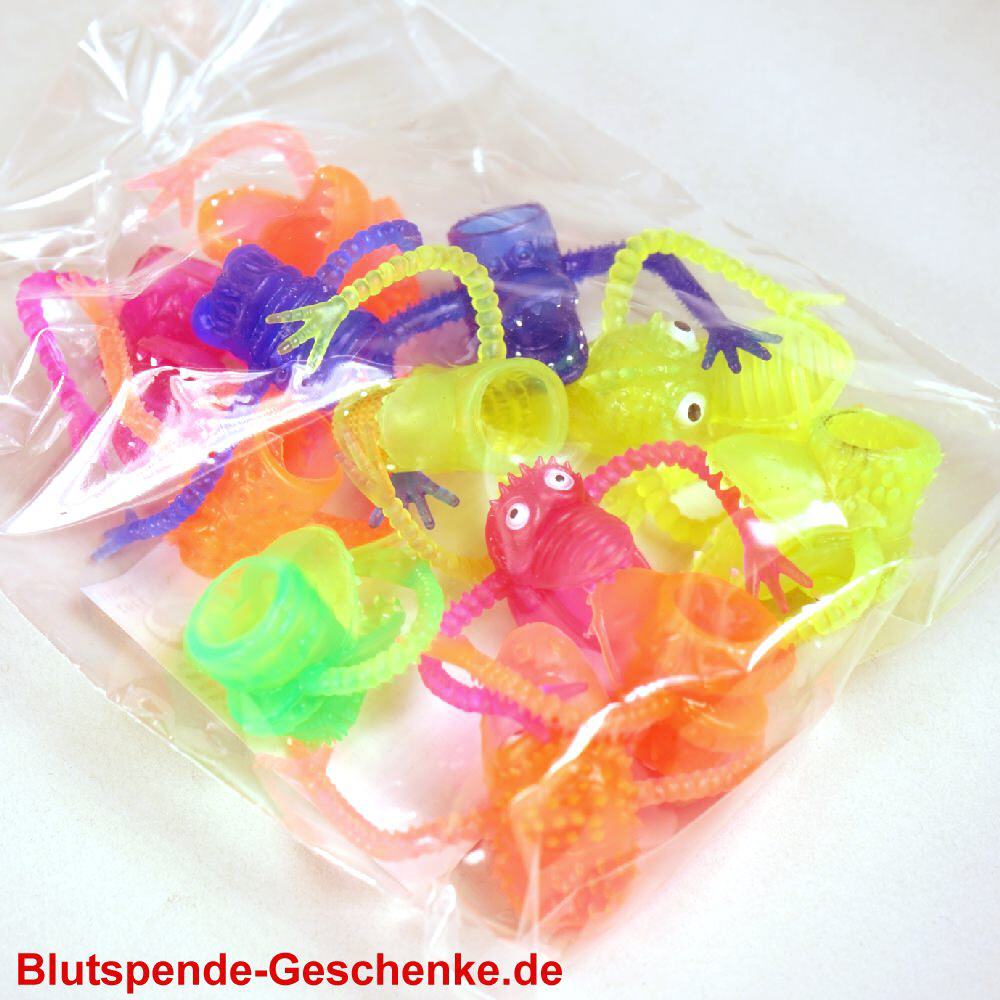 Blutspendegeschenk Fingermonster-Puppen