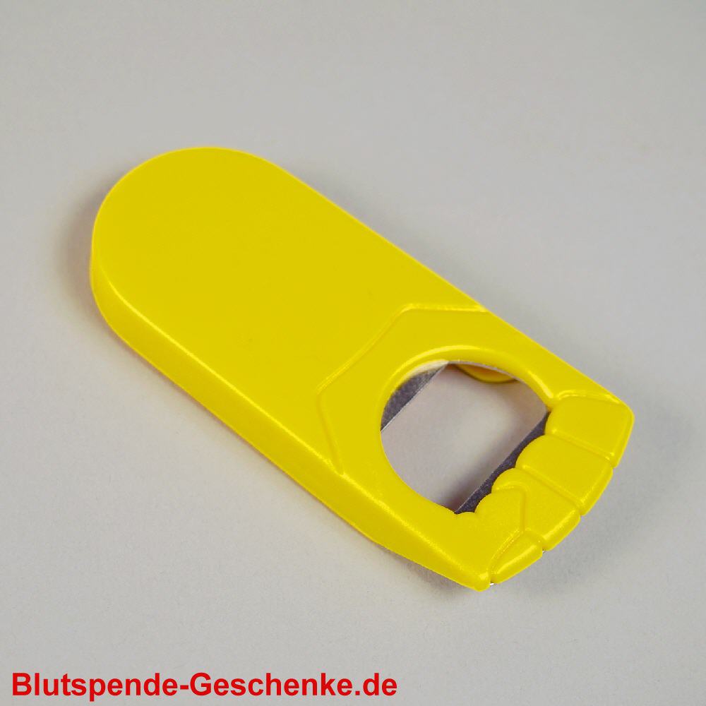 Blutspendegeschenk Kapselheber Kunststoff