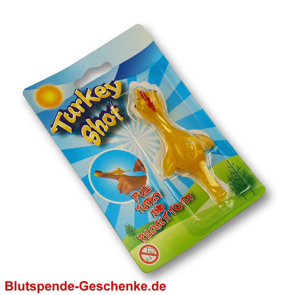 Blutspendegeschenk Fliegender Truthahn