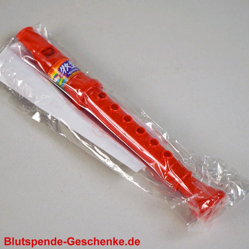Blutspendegeschenk Mini-Fl&ouml;te