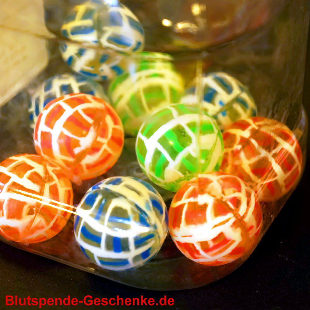 Blutspendegeschenk Marmor-Flummies