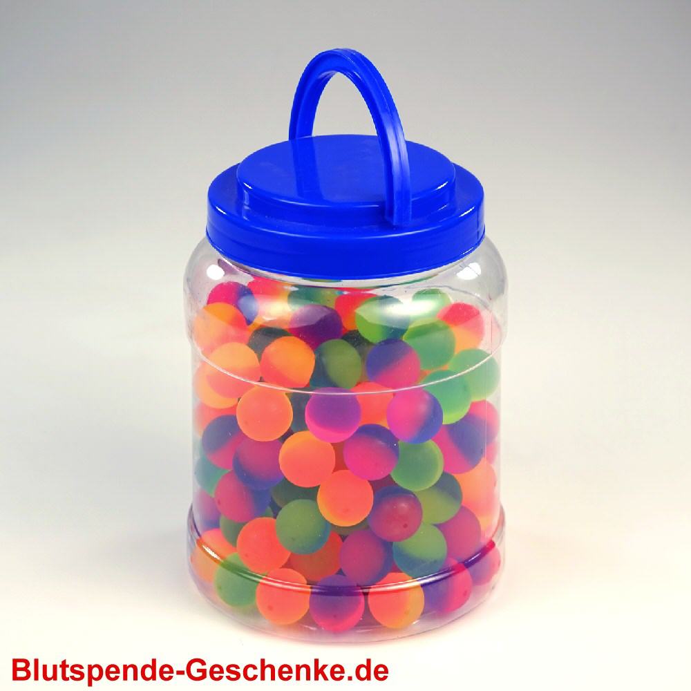 Blutspendegeschenk Flummi neonfrost