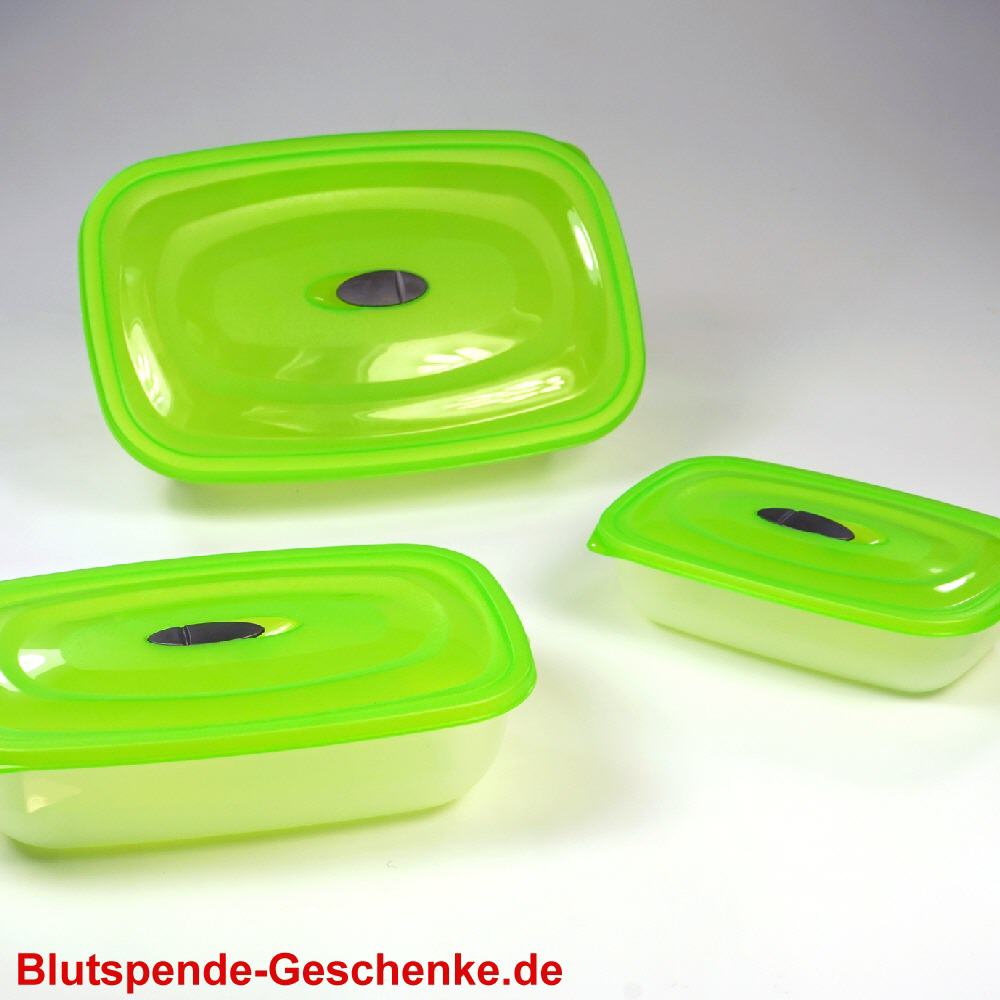 Blutspendegeschenk Frischhaltedosen-Set