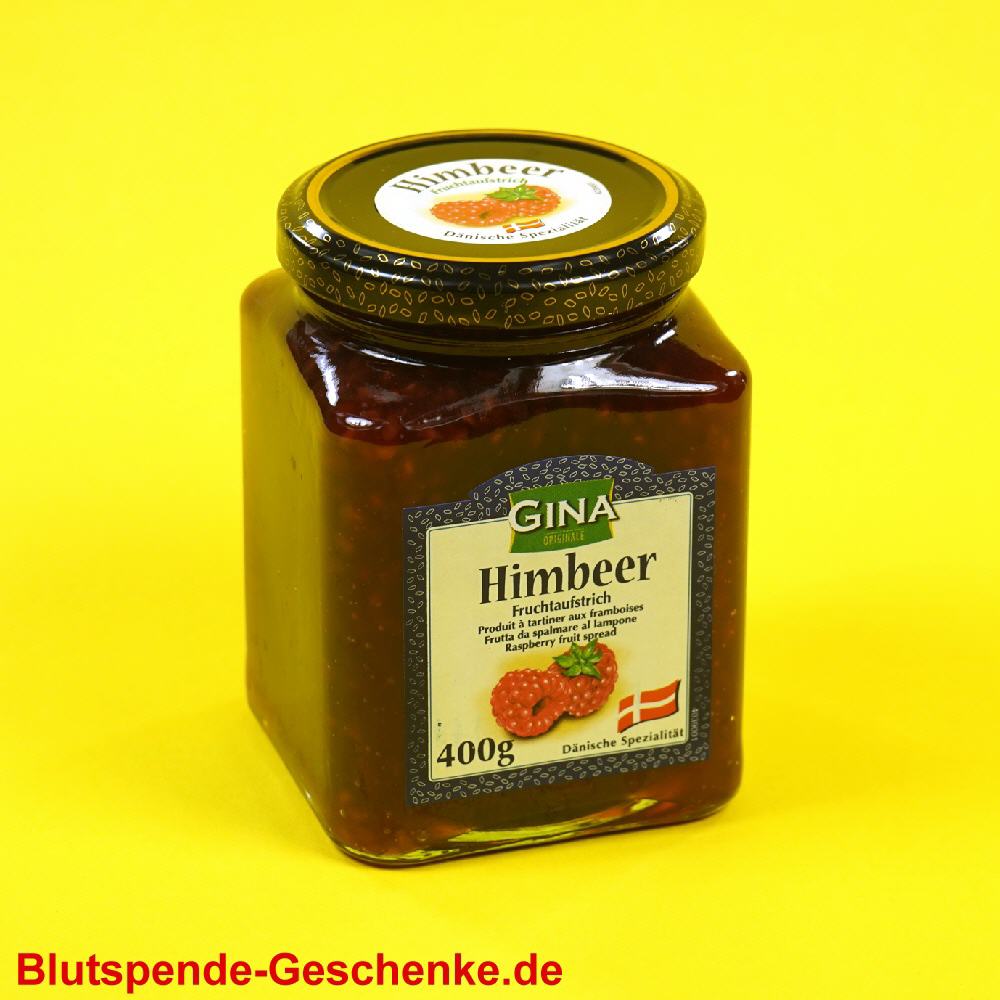 Blutspendegeschenk Fruchtaufstrich Himbeere