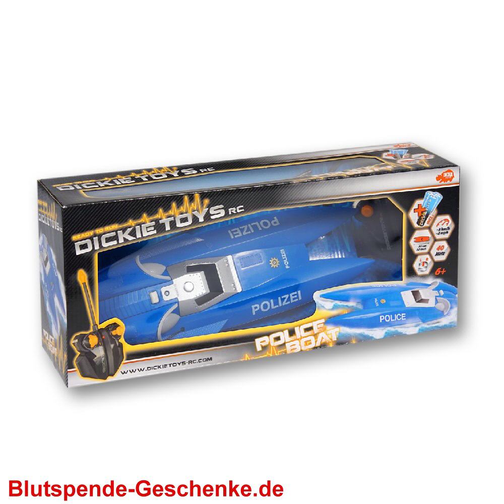 Blutspendegeschenk Polizeiboot RC