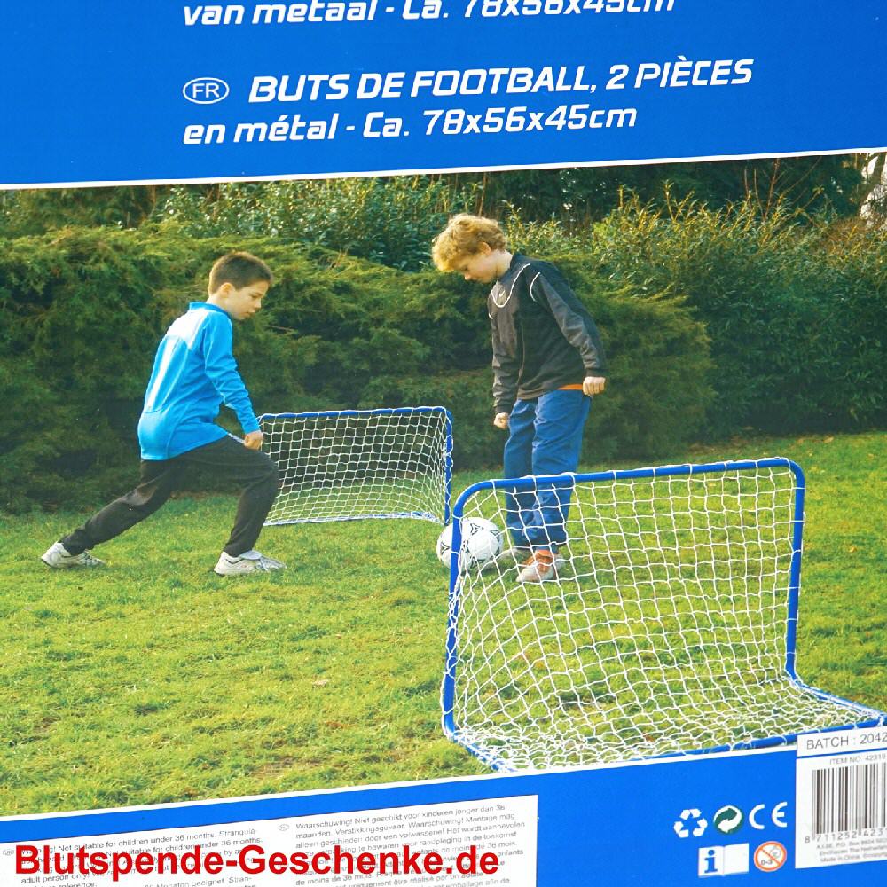 Blutspendegeschenk Fussball-Tore
