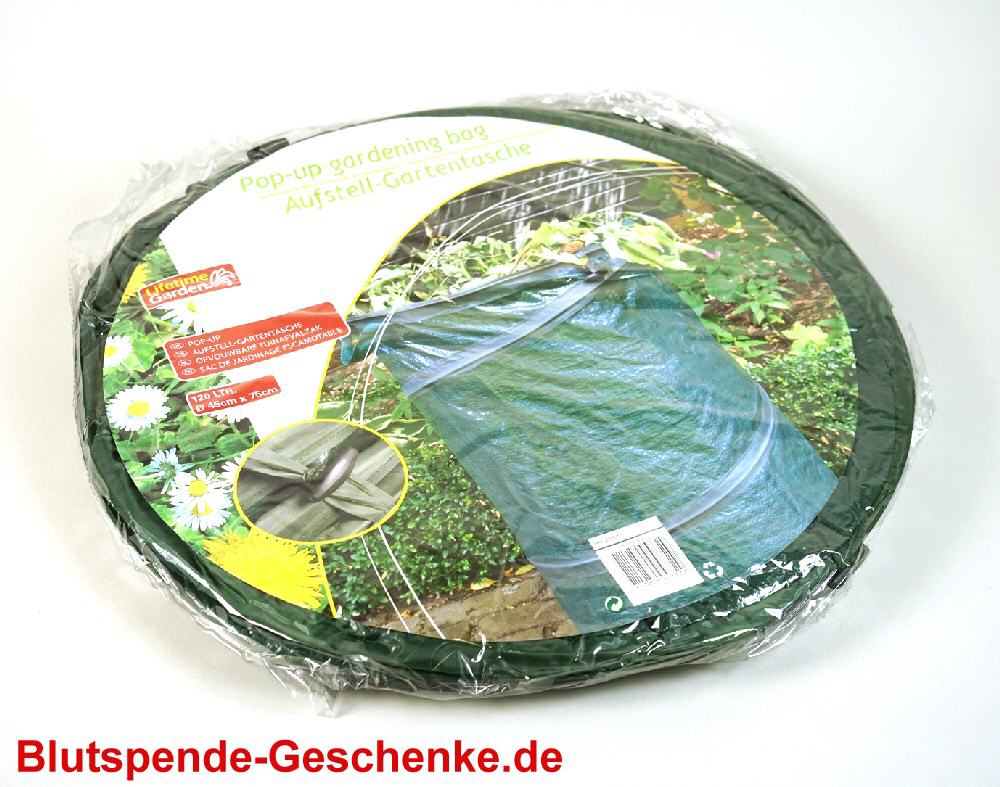 Blutspendegeschenk Gartenabfallsack