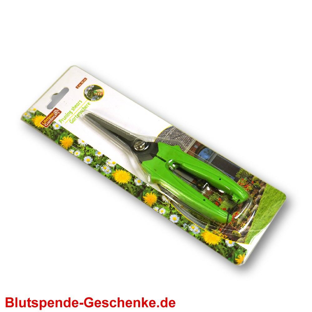 Blutspendegeschenk Rosenschere