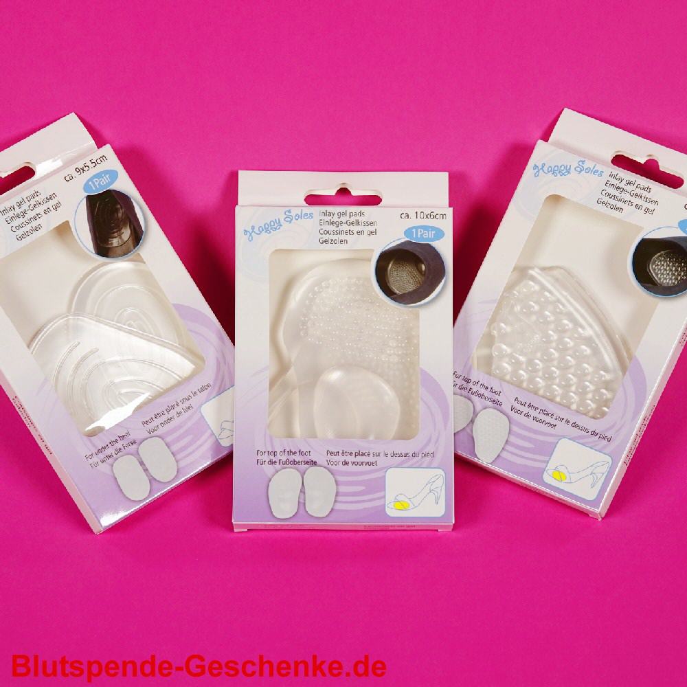 Blutspendegeschenk Gel-Schuheinlagen