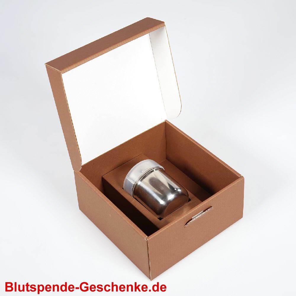 Blutspende Geschenk-Set Kakaostreuer