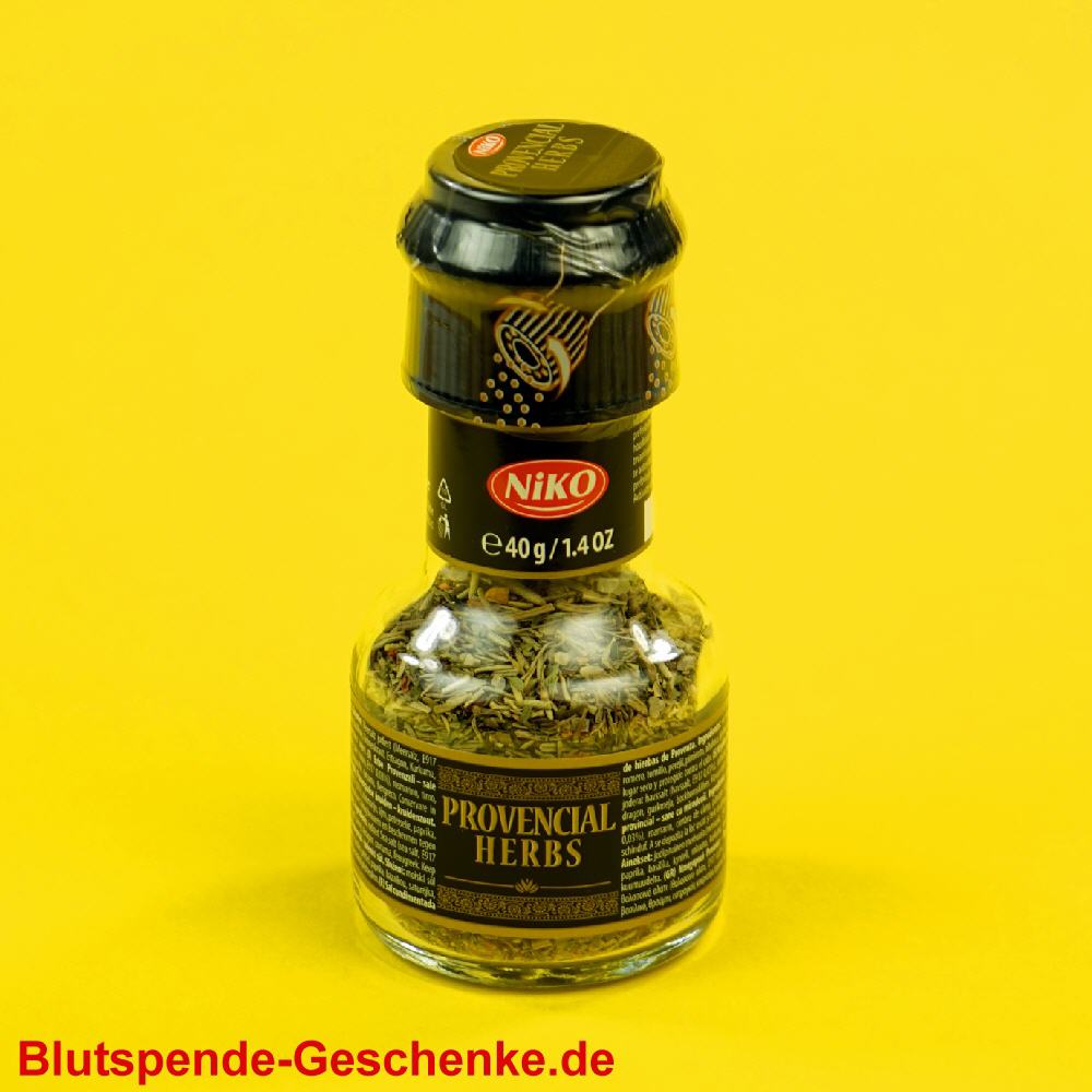 Blutspendegeschenk Gew&uuml;rzm&uuml;hle Kr&auml;uter Provence