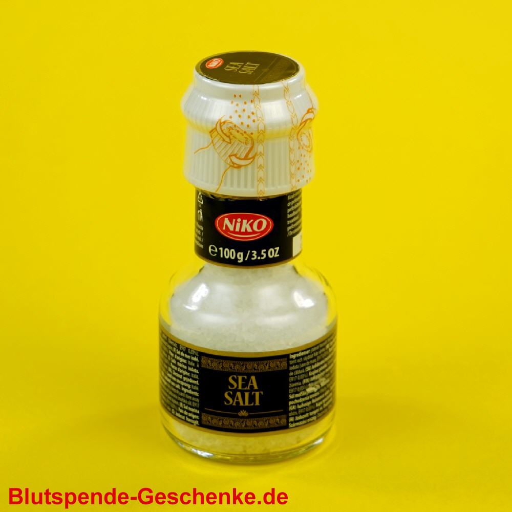 Blutspendegeschenk Gew&uuml;rzm&uuml;hle Meersalz