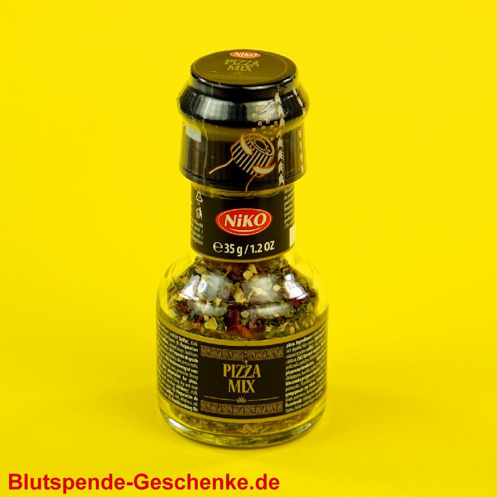 Blutspendegeschenk Gew&uuml;rzm&uuml;hle Pizza-Mix