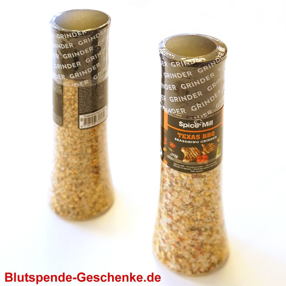 Blutspendegeschenk Gew&uuml;rzm&uuml;hle BBQ