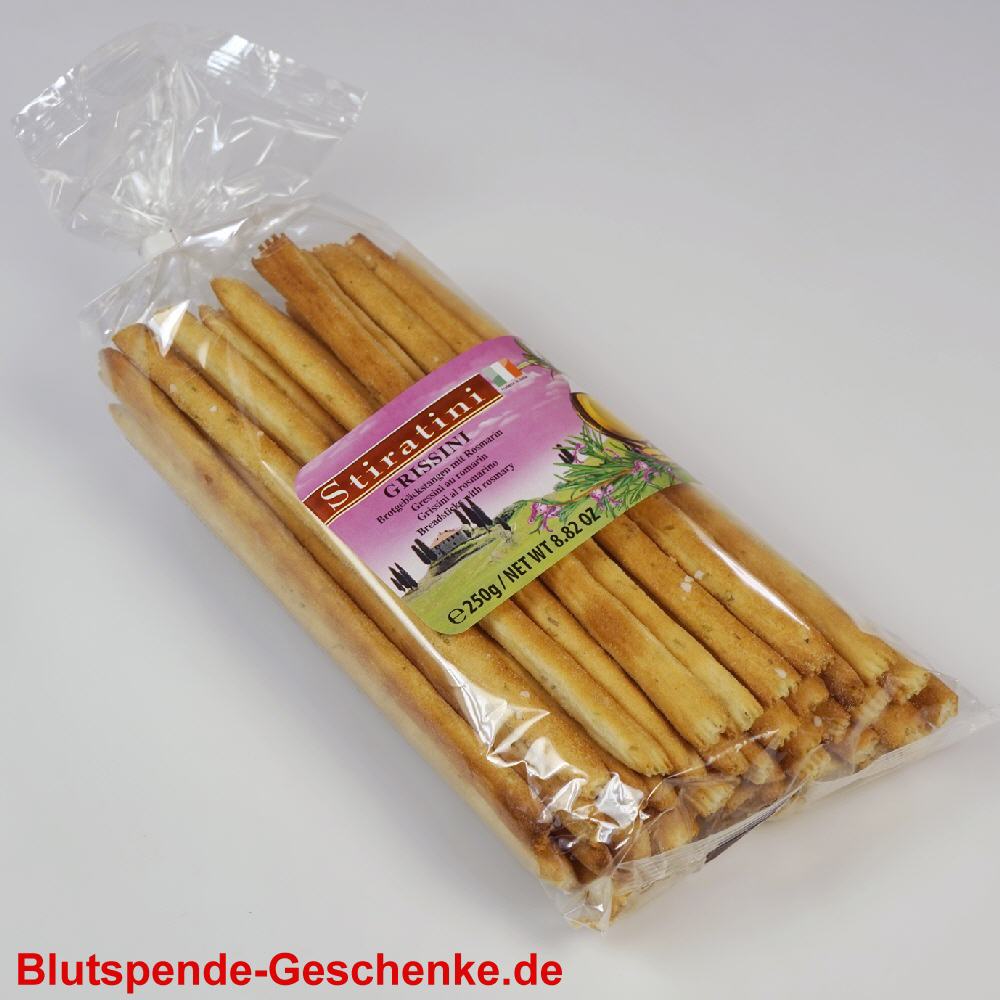 Blutspendegeschenk Geb&auml;ckstangen Rosmarin