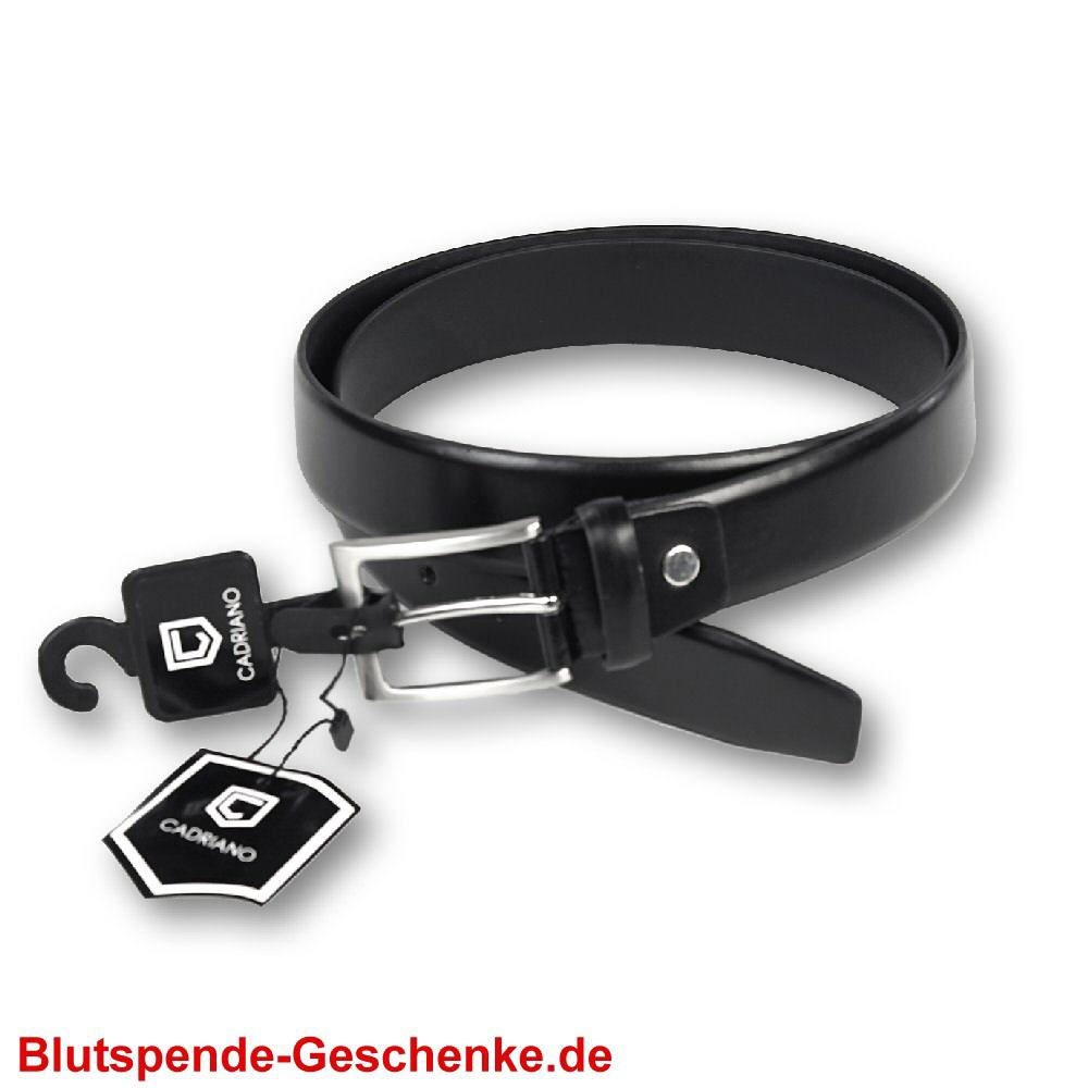 Blutspendegeschenk G&uuml;rtel schwarz
