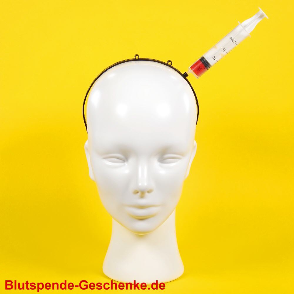 Blutspendegeschenk Haarreif Spritze