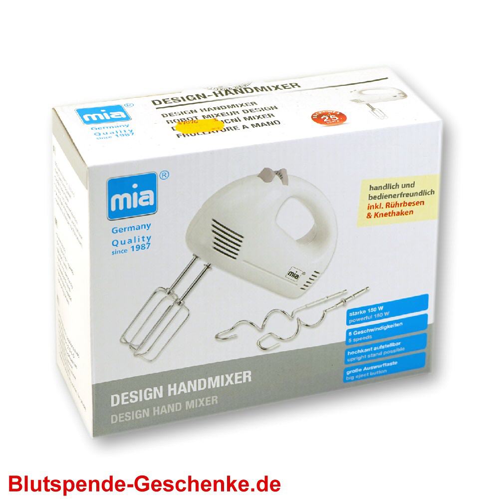 Blutspendegeschenk Handmixer