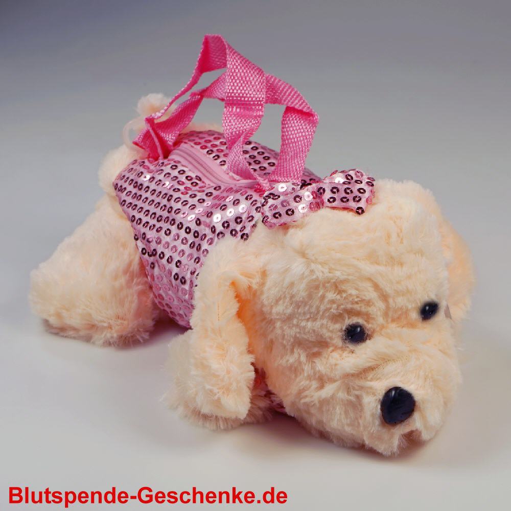 Blutspendegeschenk Pl&uuml;schhund