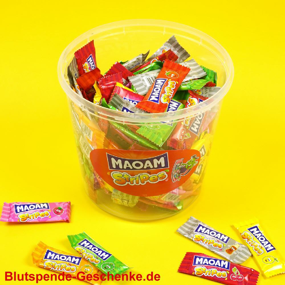 Blutspendegeschenk Maoam Stripes