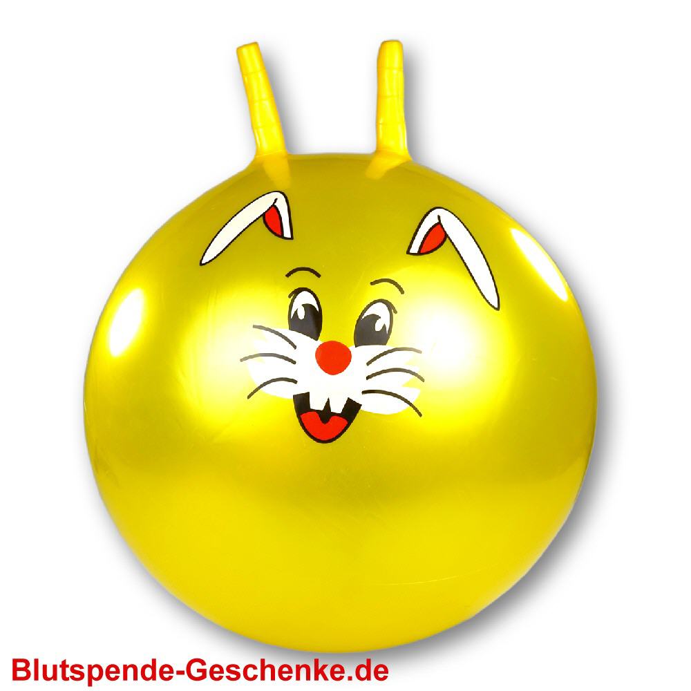 Blutspendegeschenk H&uuml;pfball gelb