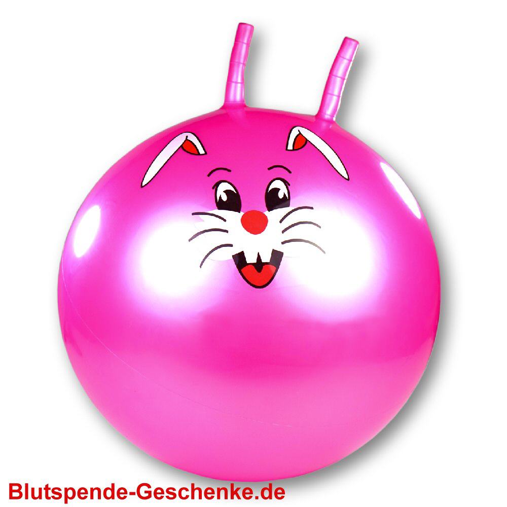 Blutspendegeschenk H&uuml;pfball pink