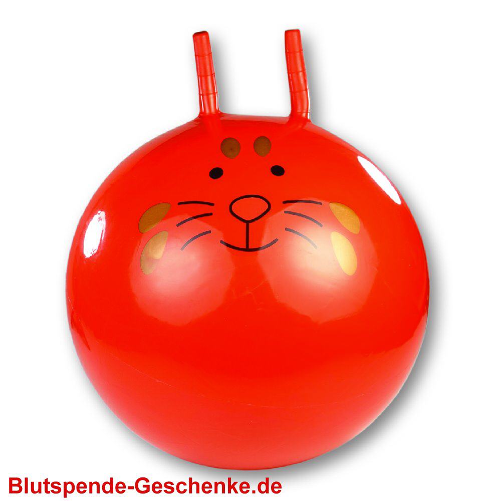 Blutspendegeschenk H&uuml;pfball rot