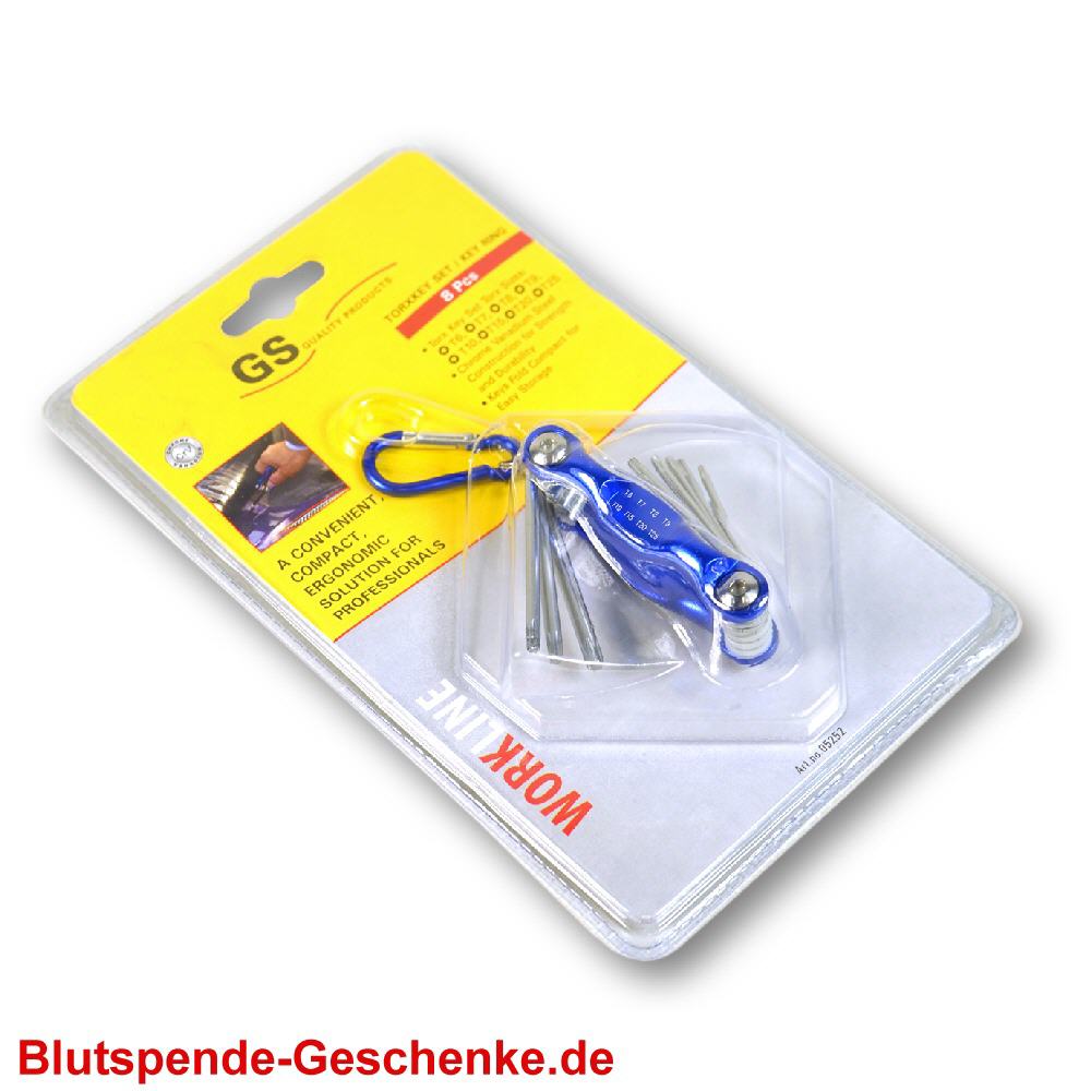 Blutspendegeschenk Anh&auml;nger Innensechskant