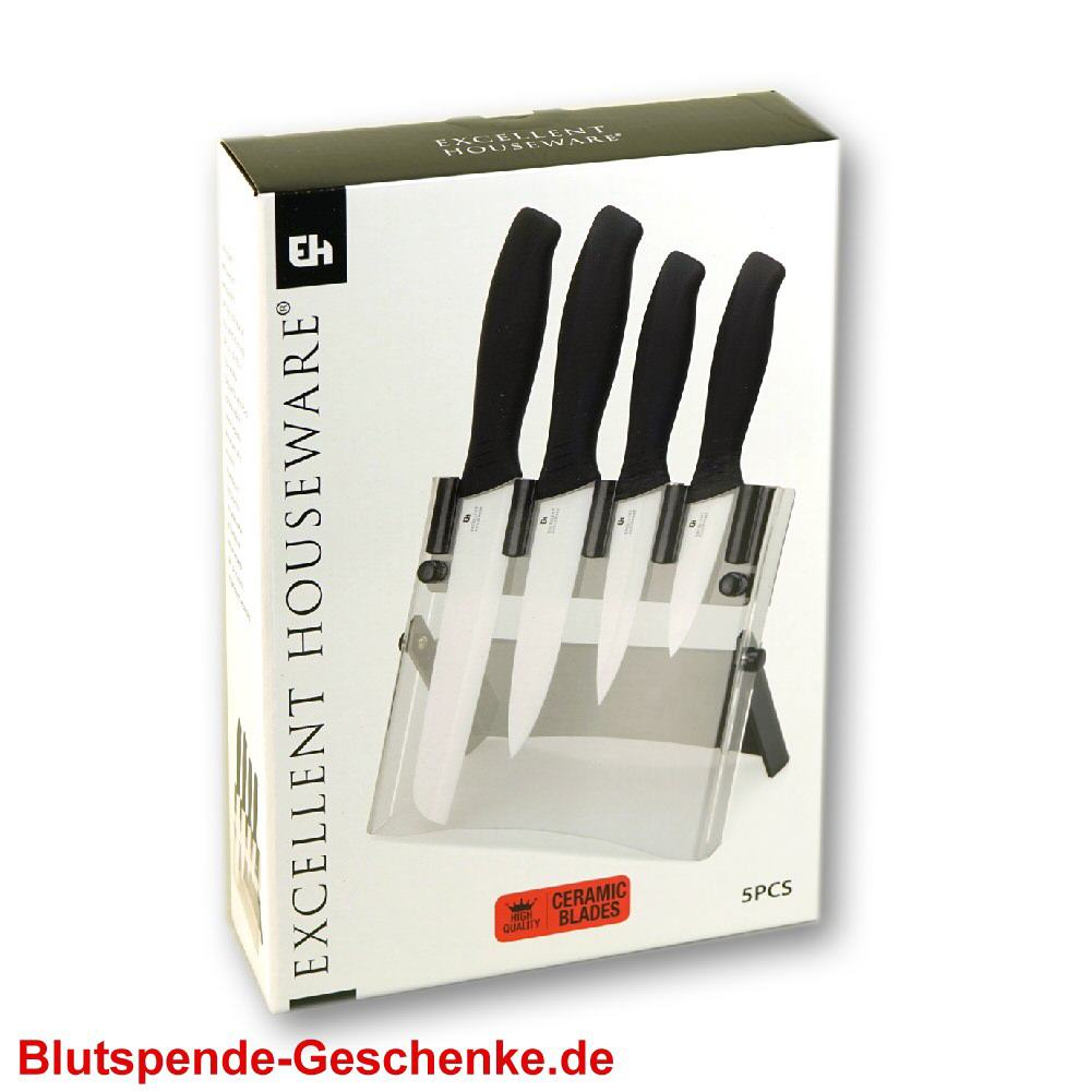 Blutspendegeschenk Keramikmesser-Set