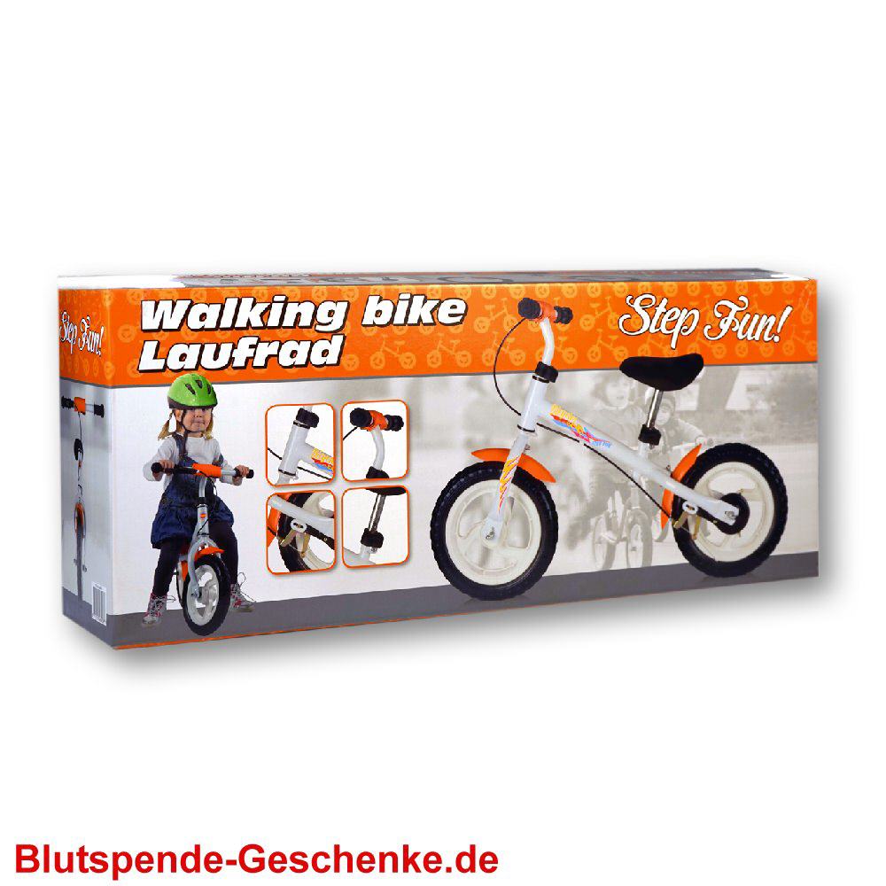 Blutspendegeschenk Laufrad f&uuml;r Kinder
