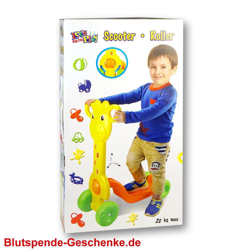 Blutspendegeschenk Roller f&uuml;r Kinder