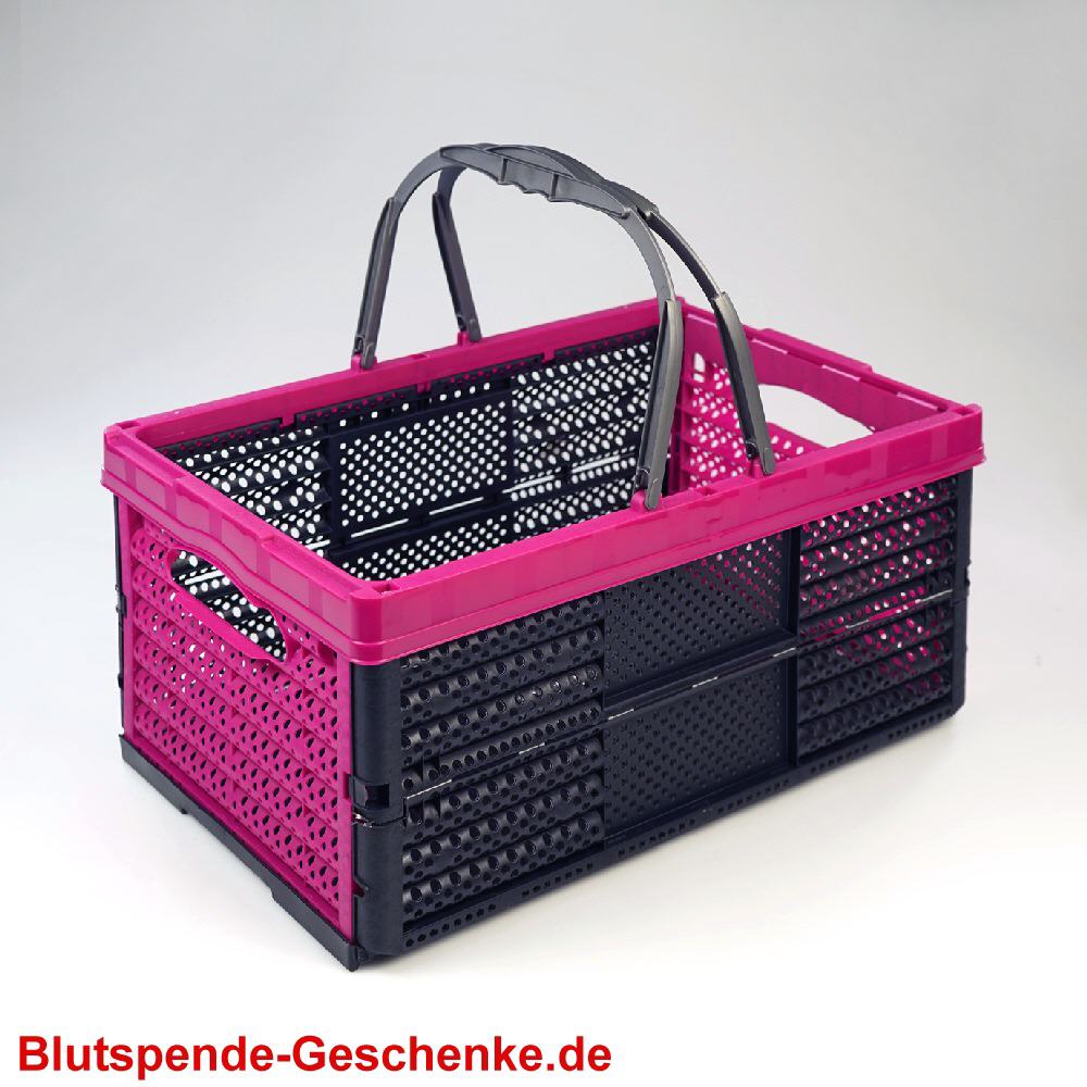 Blutspendegeschenk Klappbox aus Kunststoff