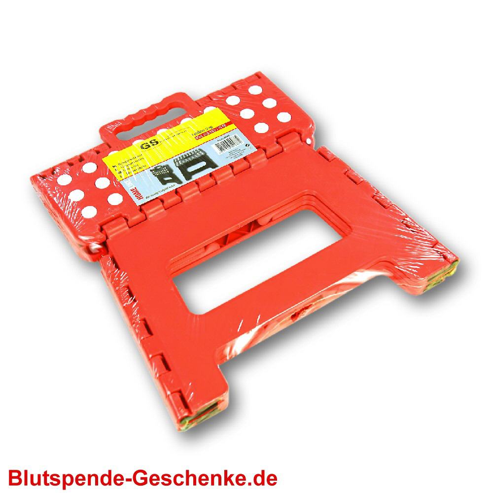 Blutspendegeschenk Roter Klapphocker