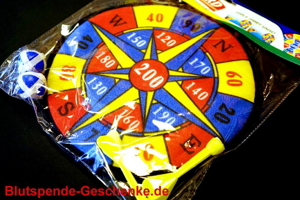 Blutspendegeschenk Klett-Dartspiel