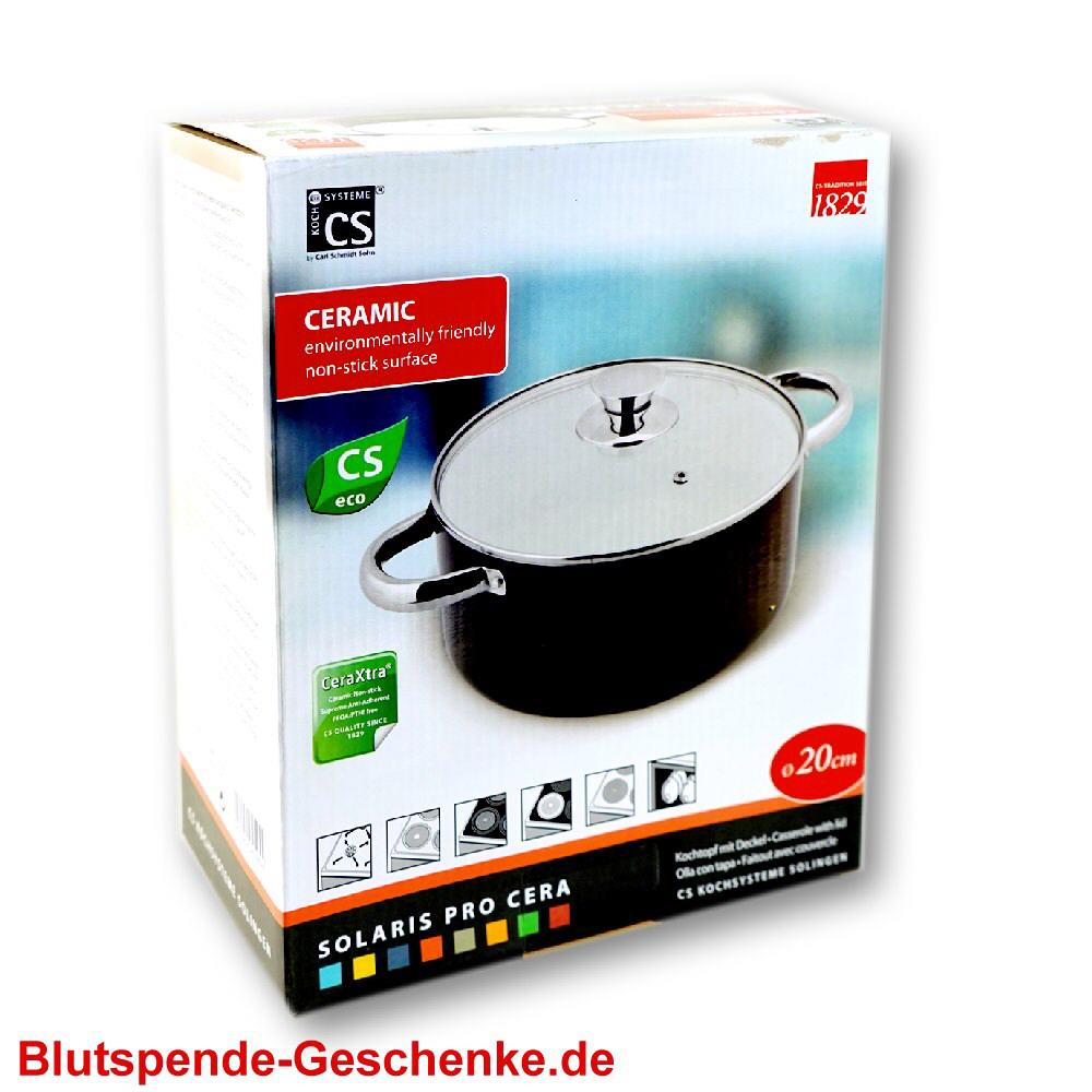 Blutspendegeschenk Kochtopf 20 cm